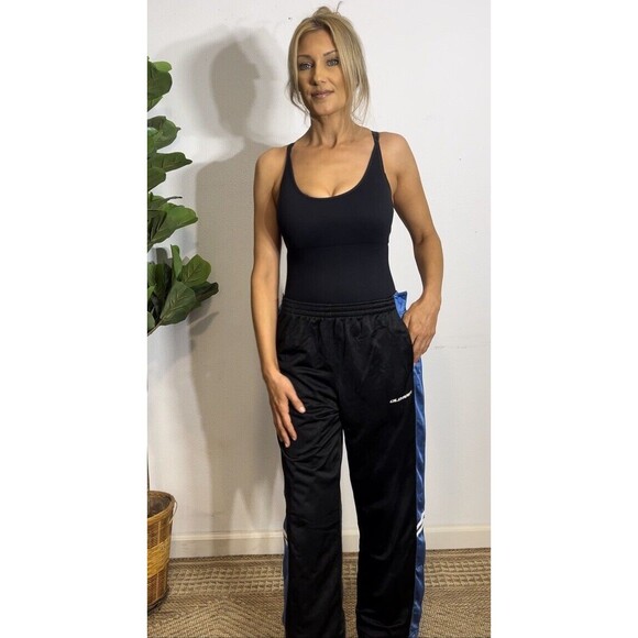 Vintage Old Navy Boy 16 Tear Away Track Pants Wide Leg Snap 2000s Y2K Baggy Logo - Picture 11 of 16